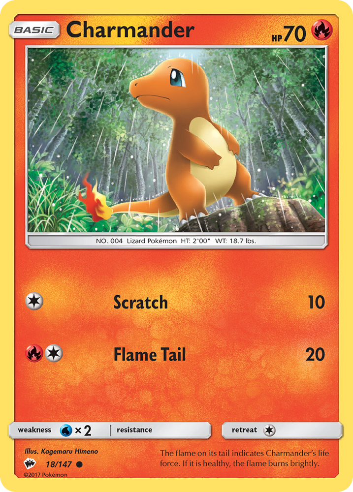 Charmander (18/147) [Sun & Moon: Burning Shadows]