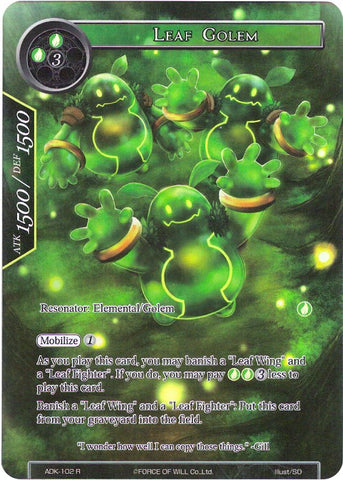 Leaf Golem (Full Art) (ADK-102) [Advent of the Demon King]