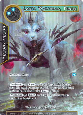 Loki's Watchdog, Fenrir (Full Art) (DBV-044) [The Decisive Battle of Valhalla]