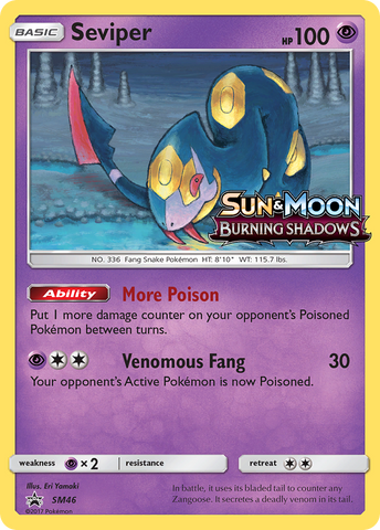 Seviper (SM46) [Sun & Moon: Black Star Promos]