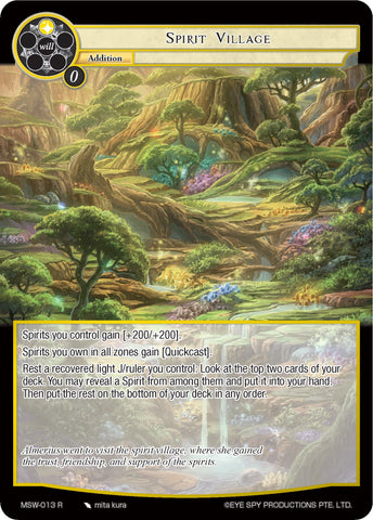 Spirit Village (MSW-013) [The Magic Stone War - Zero]