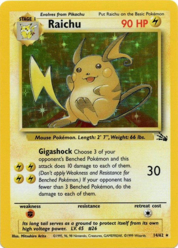 Raichu (14/62) [Fossil Unlimited]