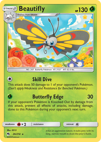 Beautifly (26/214) [Sun & Moon: Lost Thunder]