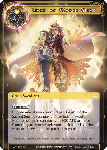 Light of Sacred Spirit (AO1-009) [Alice Origin]