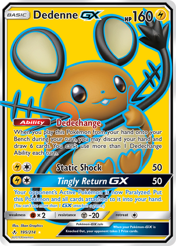 Dedenne GX (195/214) [Sun & Moon: Unbroken Bonds]