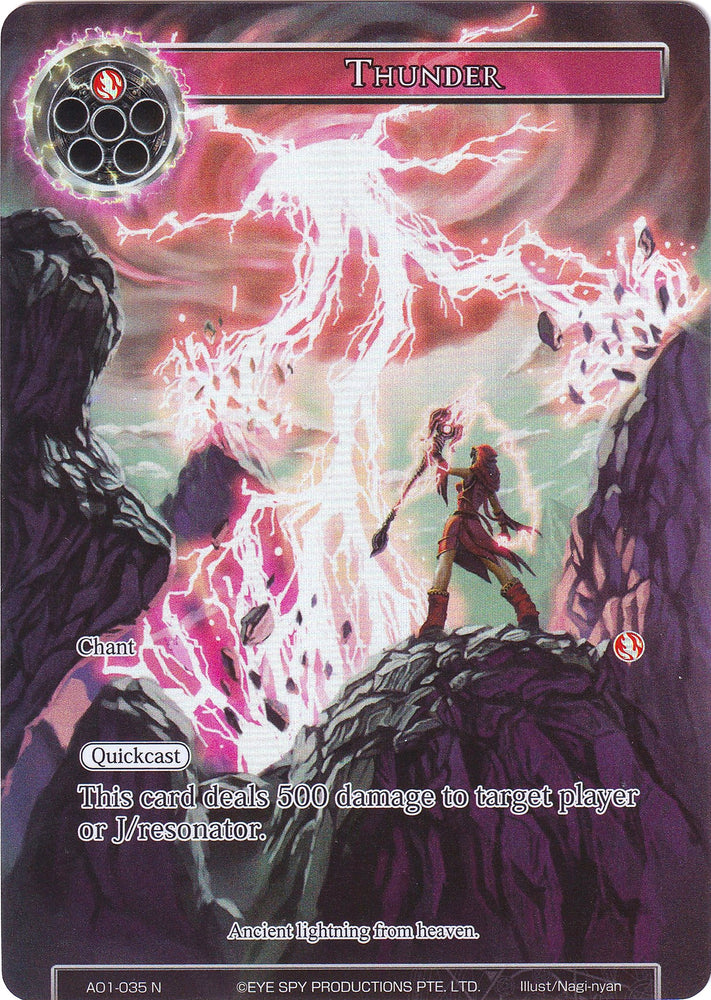 Thunder (Full Art) (AO1-035) [Alice Origin]
