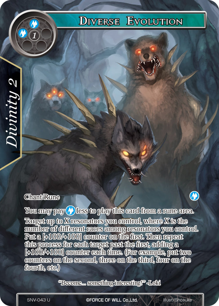 Diverse Evolution (Full Art) (SNV-043) [The Strangers of New Valhalla]