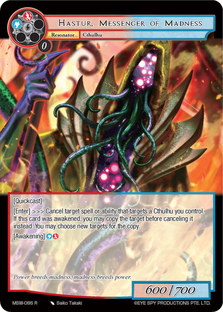 Hastur, Messenger of Madness (MSW-086) [The Magic Stone War - Zero]