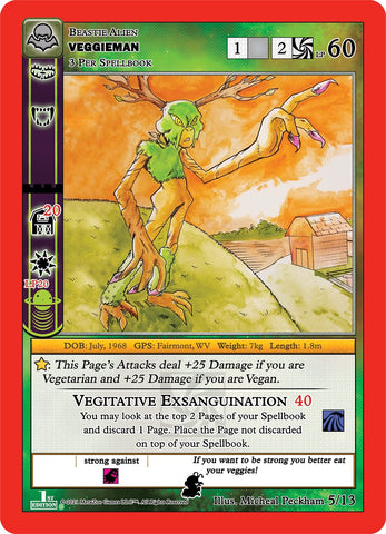 Veggieman (Garson Invader) [Cryptid Nation: Nightfall First Edition Release Event Deck]