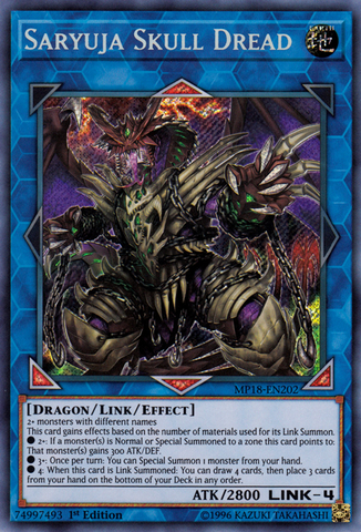 Saryuja Skull Dread [MP18-EN202] Secret Rare