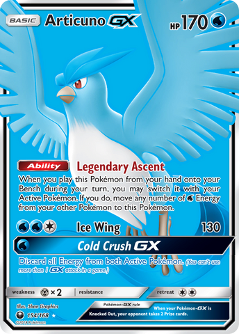 Articuno GX (154/168) [Sun & Moon: Celestial Storm]